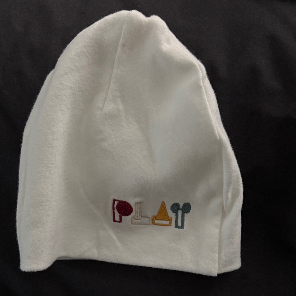 Baby white beanie